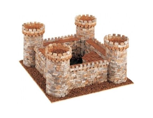 Kit Costruzione Castello Medievale 400 Pezzi - Torre Realistica Con Mattoncini In Pietra, Gioco STEM Educativo Con Colla Inclusa, Regalo Per Bambini E Adulti
