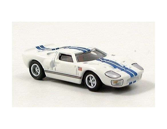 Bub 08102 FORD GT40 WHITE-BLUE NUOVI CERCHIONI Modellino