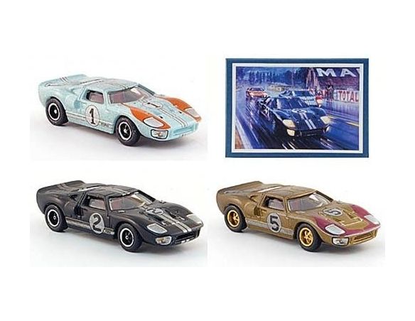 Bub 08104 SET FORD GT40 LM '66 n.2 MCLARE/AMON Modellino