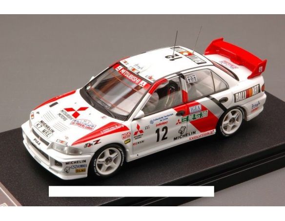 Hpi Racing HPI8550 MITSUB.LANCER EVO III N.12 3rd T.DE CORSE 1995 AGHINI-FARNOCCHIA 1:43 Modellino