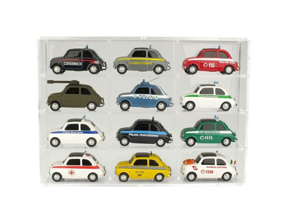 Brumm BMCPS02 BRUMS CORPS BOX 16 AUTOMODELLI + 1 CORPO DEL REATO 1:43 Modellino