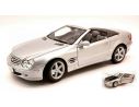 Welly WE2515 MERCEDES SL 500 CABRIO SILVER 1:18 Modellino
