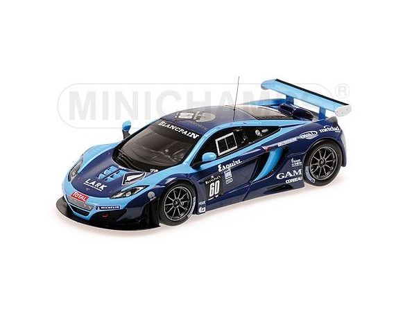 MINICHAMPS 437121360 McLAREN MP4-12C GT3 DRAPER JELLEY 24H SPA 2012 Modellino