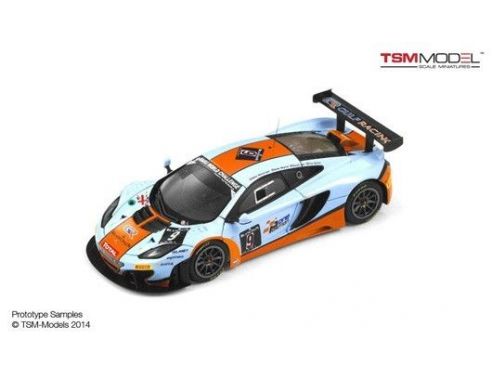 True Scale Miniatures TSM144337 MC LAREN MP4 GT3 GULF N.9 RETIRED 24 H SPA 2013 MEYRICK-HALL-MULLEN 1:43 Modellino