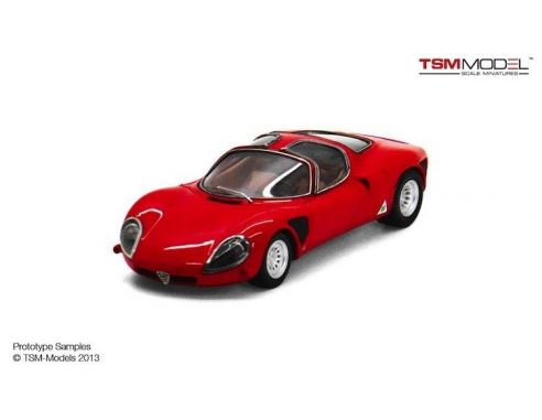 True Scale Miniatures TSM144309 ALFA ROMEO 33 STRADALE 1968 LATE VERSION RED 1:43 Modellino