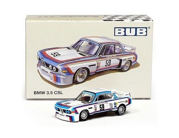 Bub 08500 BMW 3.5 CSL 'BMW MOTORSPORT' WHITE Modellino