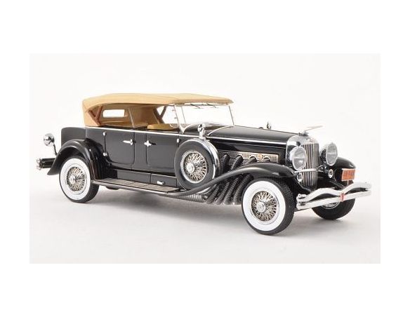 Neo Scale Models NEO45940 DUESEMBERG MODEL J TOURSTER DERHAM 1930 BLACK/BEIGE 1:43 Modellino