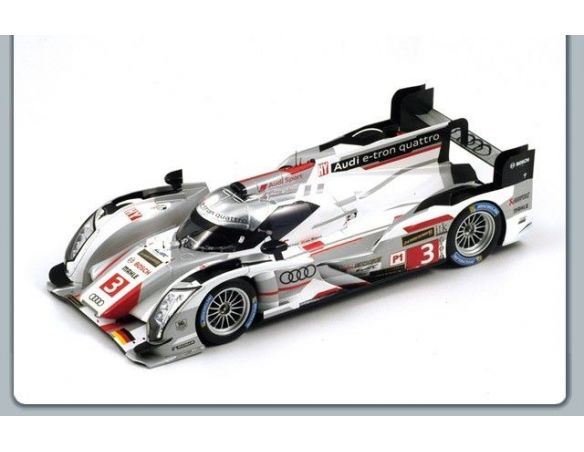 Spark Model S18110 AUDI R18 N.3 3rd LM 2013 DI GRASSI-GENE'-JARVIS 1:18 Modellino