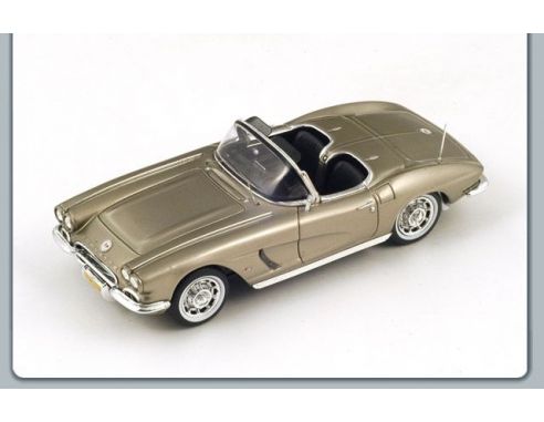 Spark Model S2966 CHEVROLET CORVETTE C1 1962 SILVERGOLD 1:43 Modellino