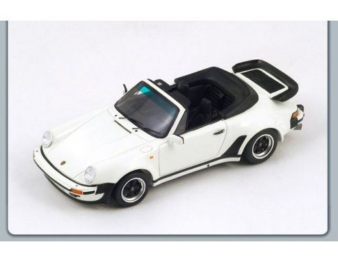 Spark Model S3498 PORSCHE 911 TURBO 3.3 CABRIOLET 1989 WHITE 1:43 Modellino