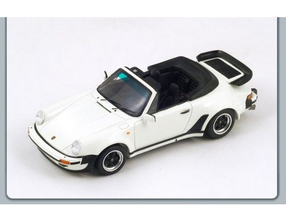 Spark Model S3498 PORSCHE 911 TURBO 3.3 CABRIOLET 1989 WHITE 1:43 Modellino
