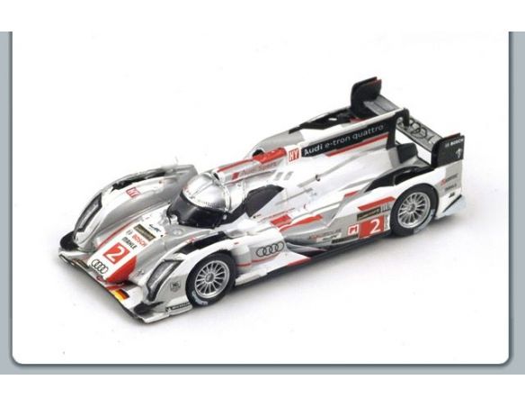 Spark Model S87LM13 AUDI R18 N.2 WINNER LM 2013 DUVAL-KRISTENSEN-MC NISH 1:87 Modellino