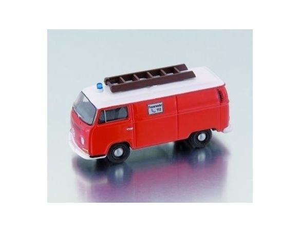 Bub 08702 VW T2 BOX VAN POMPIERI RED 1/87 Modellino