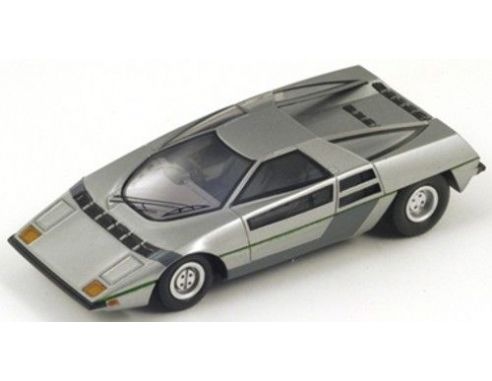 BIZARRE BZB1023 DOME ZERO 1975 SILVER 1:43 Modellino