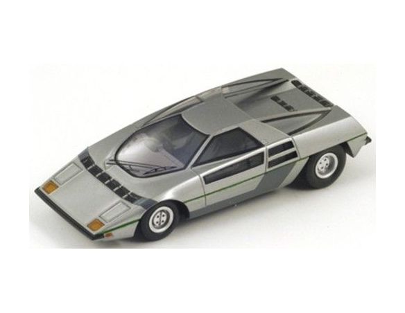 BIZARRE BZB1023 DOME ZERO 1975 SILVER 1:43 Modellino