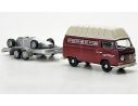 Bub 08703 VW T2A + TRAILER + PORSCHE 804 1/87 Modellino