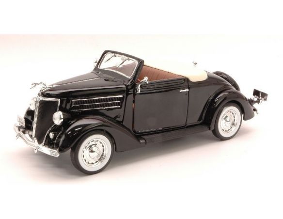 Welly WE0234 FORD DE LUXE CABRIO 1936 BLACK 1:24 Modellino