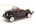 Welly WE0234 FORD DE LUXE CABRIO 1936 BLACK 1:24 Modellino