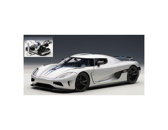 Auto Art / Gateway AA79006 KOENIGSEGG AGERA 2011 SILVER 1:18 Modellino