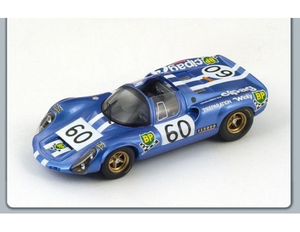 Spark Model S3471 PORSCHE 910 N.60 28th LM 1970 MEIER-ROUVEYRAN 1:43 Modellino
