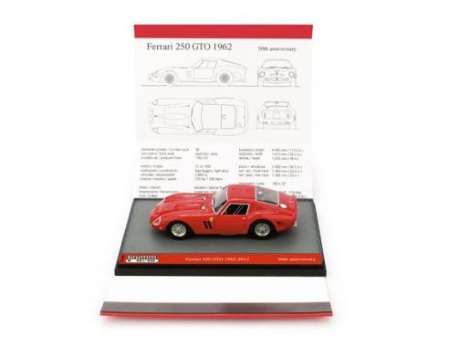 Brumm BMS1250R FERRARI 250 GTO 1962-2012 50th ANNIVERSARIO ED.LIM.500 PCS RED 1:43 Modellino