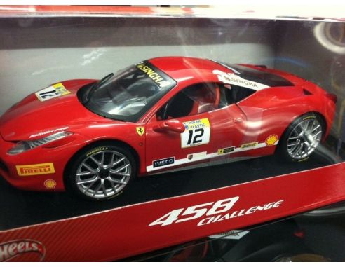 Hot Wheels HWBCT89 FERRARI 458 CHALLENGE N.12 HERITAGE 1:18 Modellino