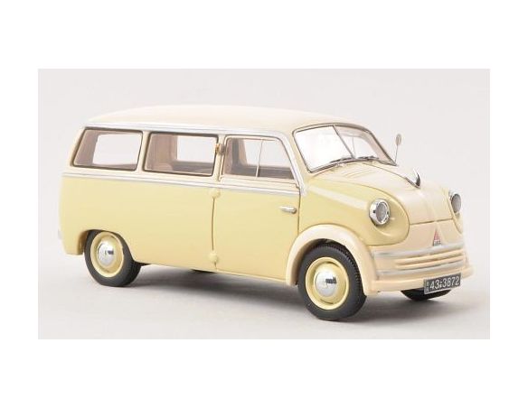 Neo Scale Models NEO43872 LLOYD LT 500/600 1955 DARK BEIGE/LIGHT BEIGE 1:43 Modellino