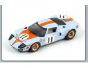 Spark Model S4070 FORD GT 40 N.11 RETIRED (ACCIDENT) LM 1968 OLIVER-MUIR 1:43 Modellino