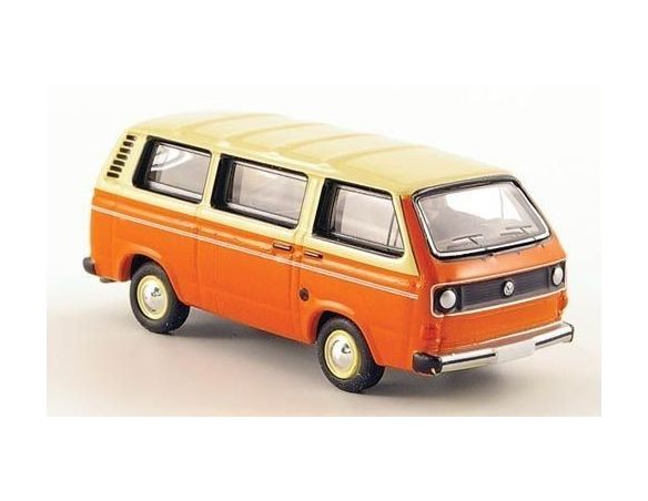Bub 09250 VW T3 BUS ORANGE-BEIGE 1/87 Modellino