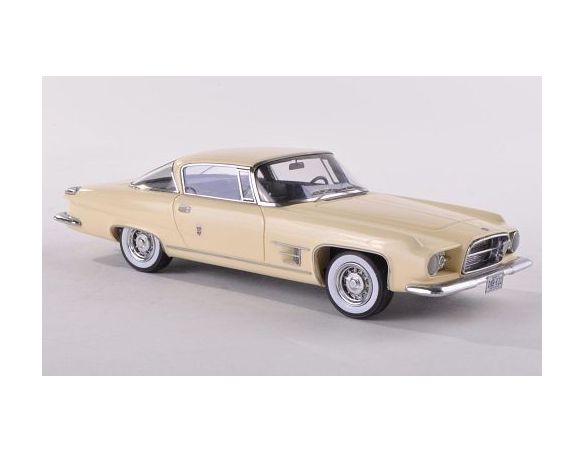 Neo Scale Models NEO45417 CHRYSLER DUAL GHIA L6.4 HARD TOP COUPE' 1960 LIGHT YELLOW 1:43 Modellino