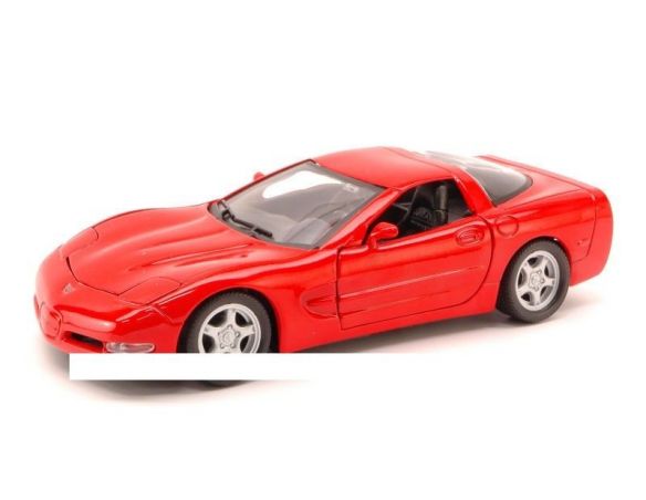 Welly WE9166R CHEVROLET CORVETTE 1999 RED 1:24 Modellino