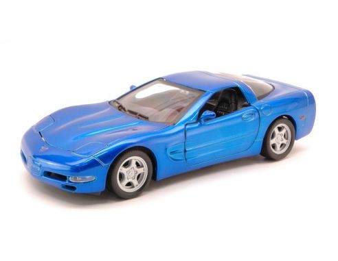 Welly WE9166BL CHEVROLET CORVETTE 1999 ELECTRIC BLUE 1:24 Modellino