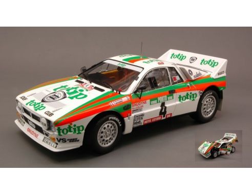Kyosho KY8302E LANCIA 037 TOTIP N.4 2nd PORTUGAL 1985 M.BIASION-T-SIVIERO 1:18 Modellino