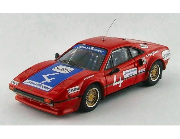 Best Model BT9543 FERRARI 308 GTB COUPE' N.4 59th DAYTONA 1978 MALLET-ROM.-BONDURANT 1:43 Modellino