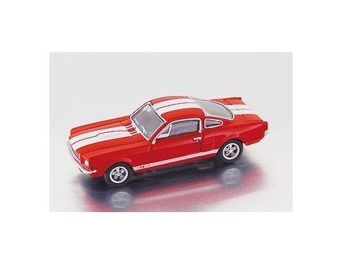 Bub 09353 BUBMOBIL MUSTANG GT350 RED-WHITE Modellino