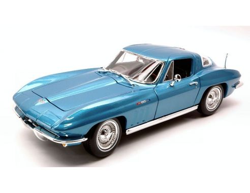 Maisto MI31640 CHEVROLET CORVETTE 1965 METALLIC LIGHT BLUE 1:18 Modellino