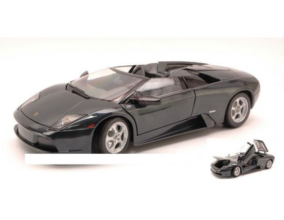 Maisto MI31636 LAMBORGHINI MURCIELAGO SPYDER 2002 METALLIC BLACK 1:18 Modellino