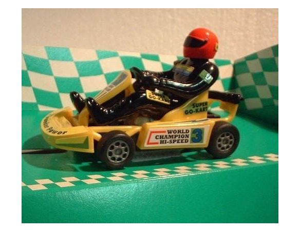 Bum Slot Cars BS-101 GO-KART THUNDER POWER YELLOW 1/32 Modellino