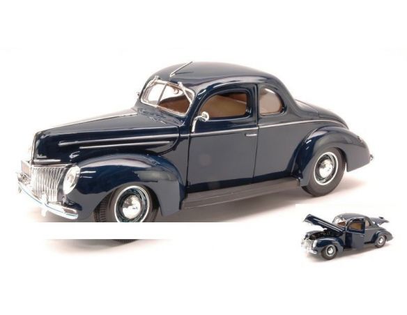 Maisto MI31180 FORD DELUXE COUPE' 1939 BLUE 1:18 Modellino