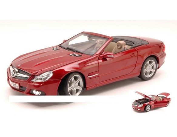 Maisto MI31169 MERCEDES SL-550 2009 AMARANTH RED 1:18 Modellino