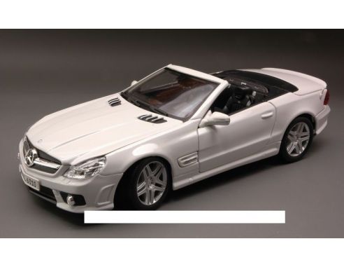 Maisto MI31168 MERCEDES SL 63 AMG 2009 WHITE 1:18 Modellino