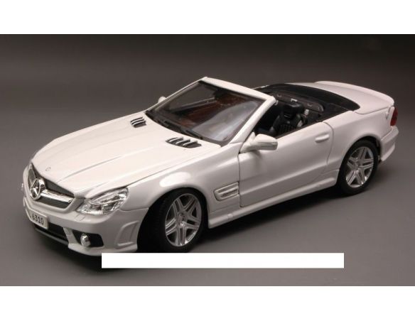 Maisto MI31168 MERCEDES SL 63 AMG 2009 WHITE 1:18 Modellino