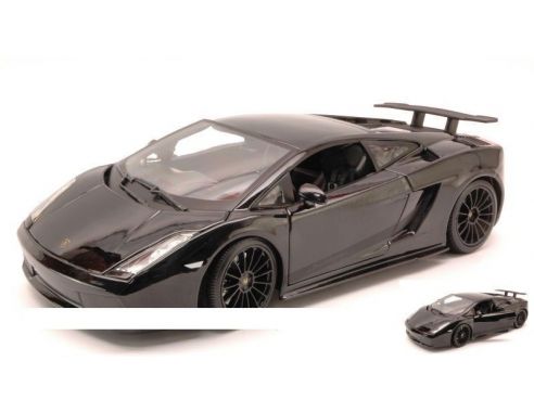 Maisto MI31149 LAMBORGHINI GALLARDO SUPERLEGGERA 2007 BLACK MET.1:18 Modellino