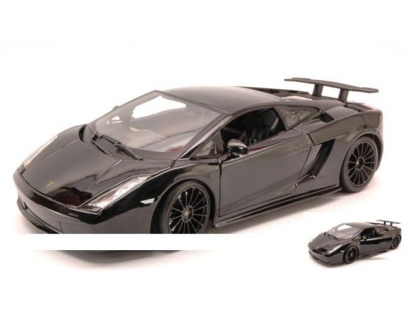 Maisto MI31149 LAMBORGHINI GALLARDO SUPERLEGGERA 2007 BLACK MET.1:18 Modellino