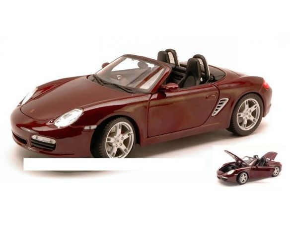 Maisto MI31123V PORSCHE BOXSTER S CABRIO 2000 BORDEAUX SCUR 1:18 Modellino