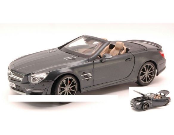 Maisto MI36198 MERCEDES SL 65 AMG 45th ANNIVERSARY 2013 CARBON COLOUR 1:18 Modellino