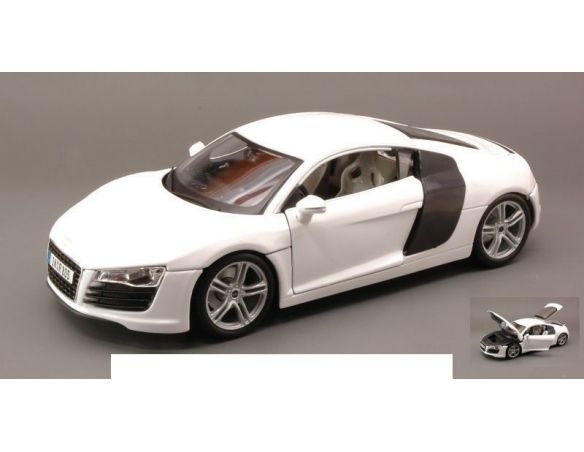 Maisto MI36143 AUDI R 8 2007 WHITE 1:18 Modellino