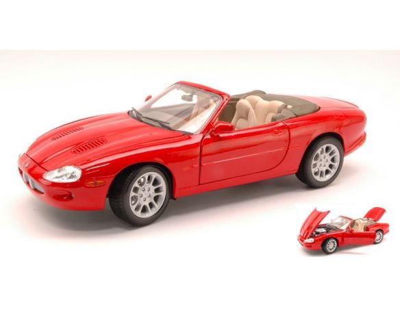 Maisto MI31863 JAGUAR XKR CONVERTIBLE 1998 RED 1:18 Modellino