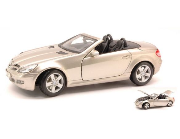 Maisto MI31674S MERCEDES SLK CONVERTIBLE 2003 SILVER 1:18 Modellino