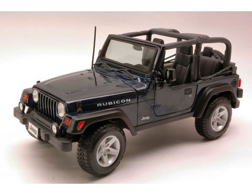 Maisto MI31663 JEEP WRANGLER RUBICON 1997 BLUE 1:18 Modellino